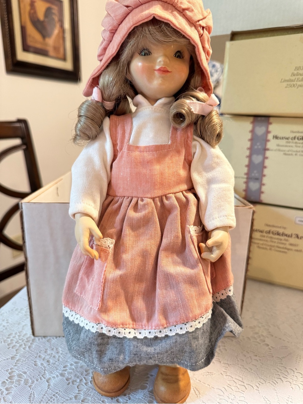 hand-carved and hand-painted "Maria" wooden doll by Juan Ferrandiz for ANRI